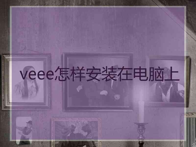 veee怎样安装在电脑上