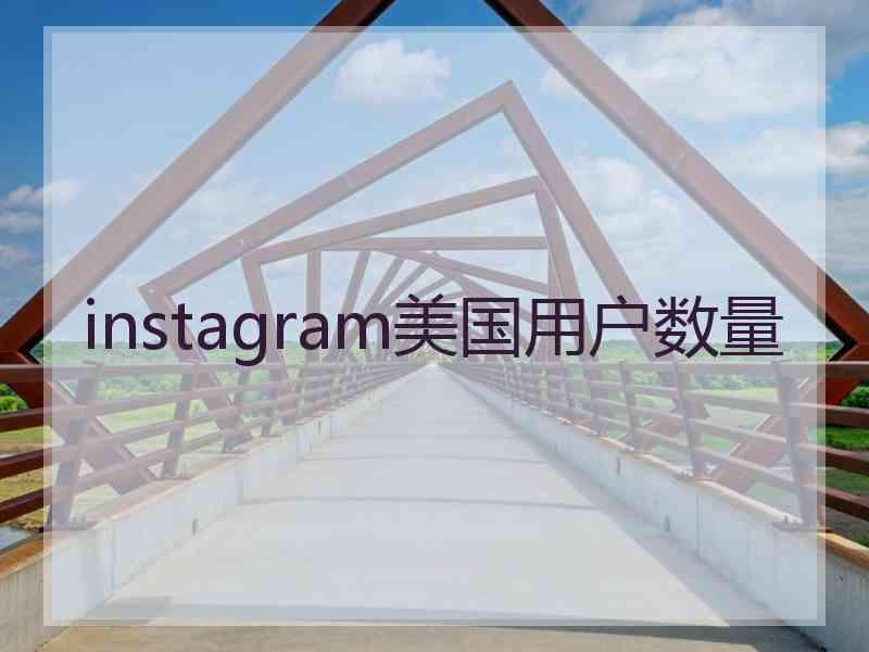 instagram美国用户数量