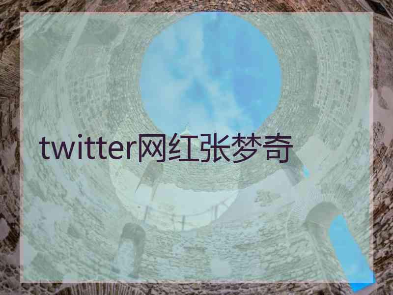 twitter网红张梦奇