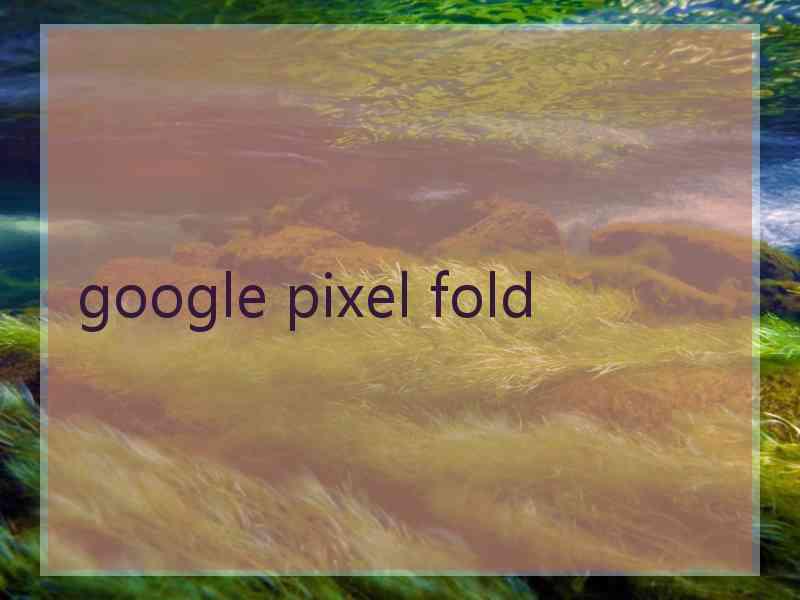 google pixel fold