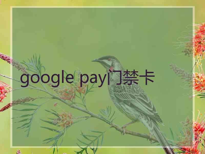 google pay门禁卡