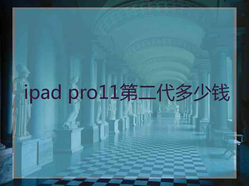 ipad pro11第二代多少钱