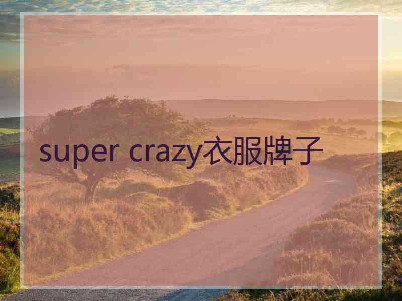 super crazy衣服牌子