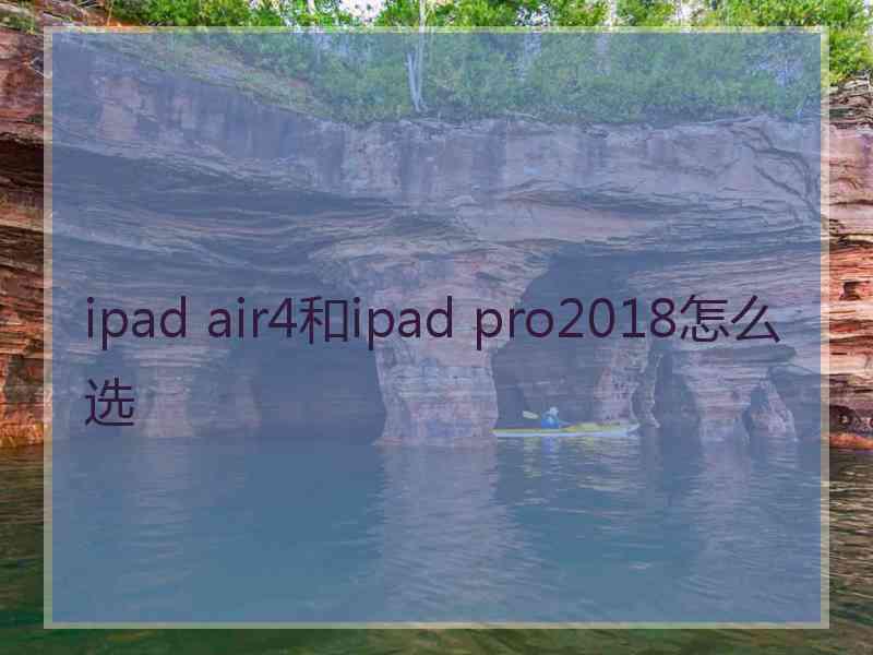 ipad air4和ipad pro2018怎么选