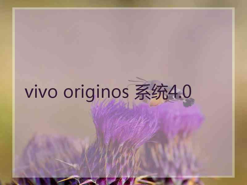 vivo originos 系统4.0