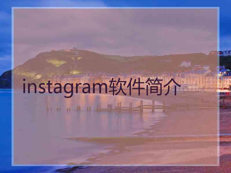 instagram软件简介