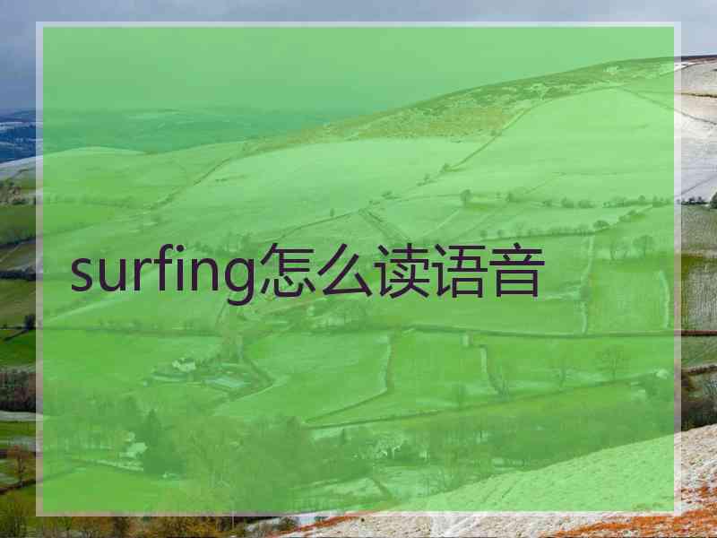 surfing怎么读语音