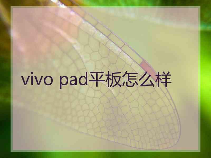 vivo pad平板怎么样