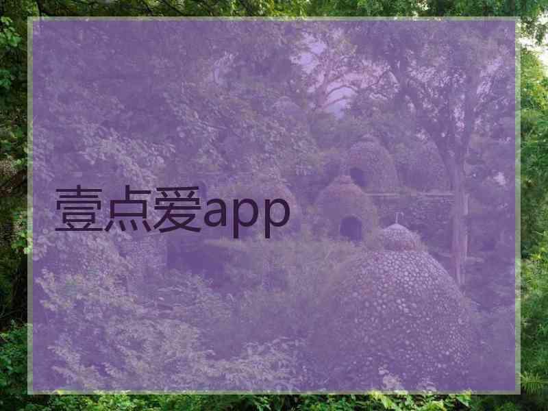 壹点爱app