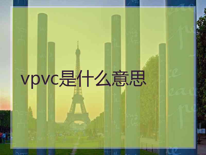 vpvc是什么意思