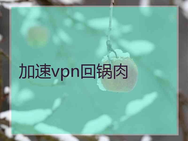 加速vpn回锅肉