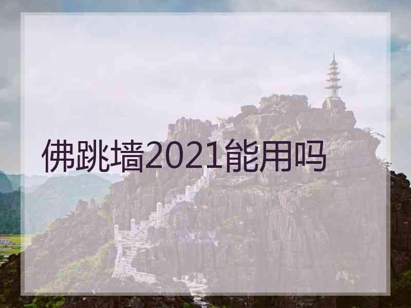 佛跳墙2021能用吗