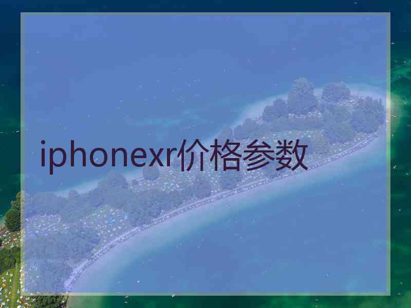 iphonexr价格参数