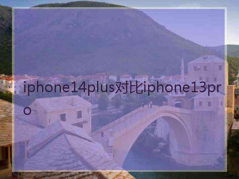 iphone14plus对比iphone13pro