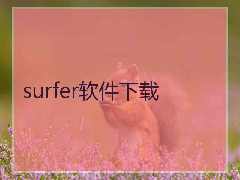 surfer软件下载