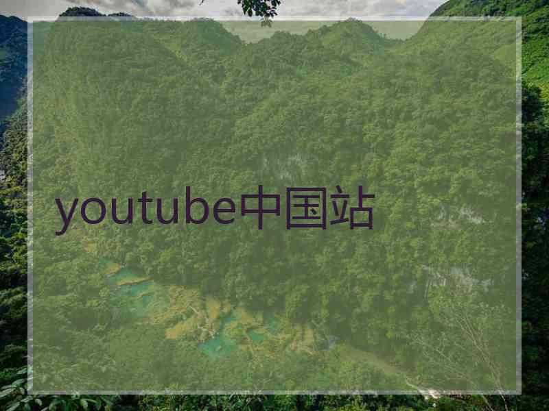 youtube中国站