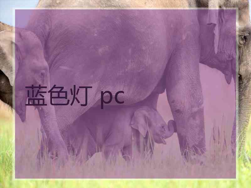 蓝色灯 pc