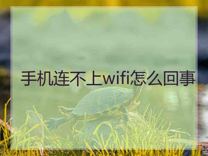 手机连不上wifi怎么回事