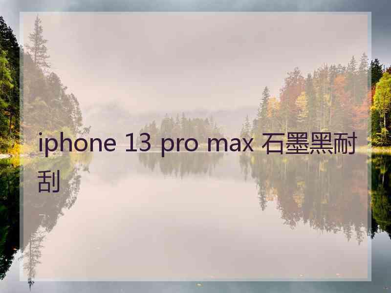 iphone 13 pro max 石墨黑耐刮