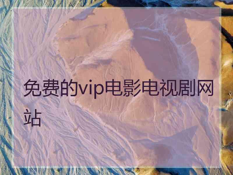 免费的vip电影电视剧网站