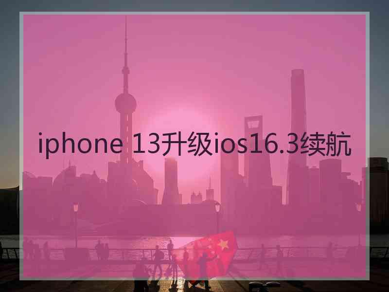 iphone 13升级ios16.3续航