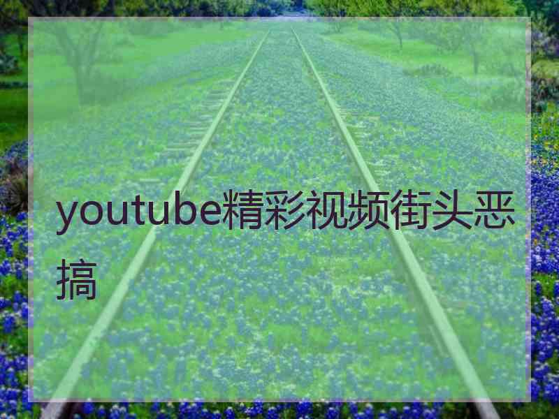 youtube精彩视频街头恶搞