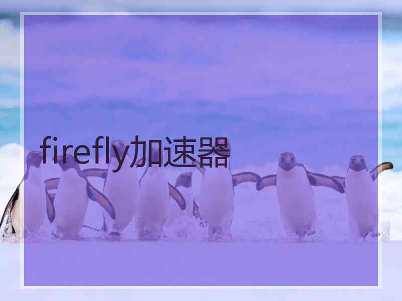 firefly加速器