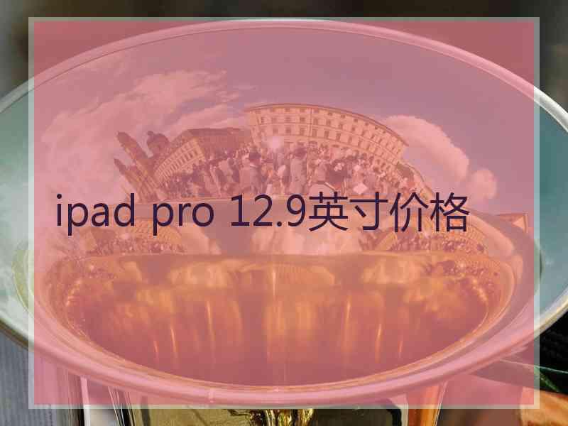 ipad pro 12.9英寸价格