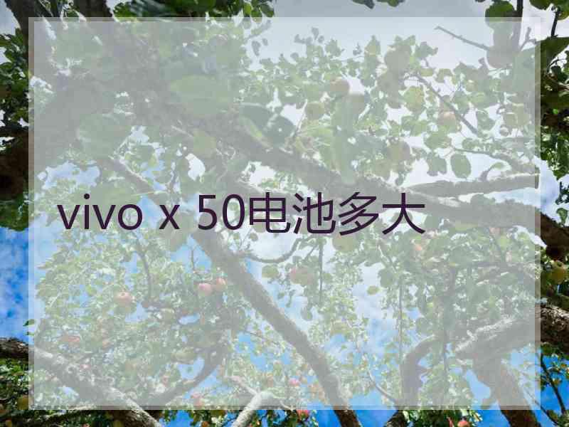 vivo x 50电池多大