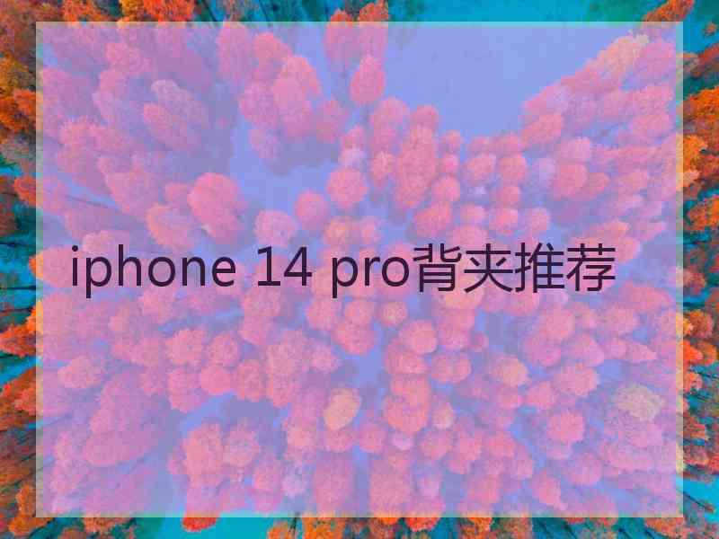 iphone 14 pro背夹推荐