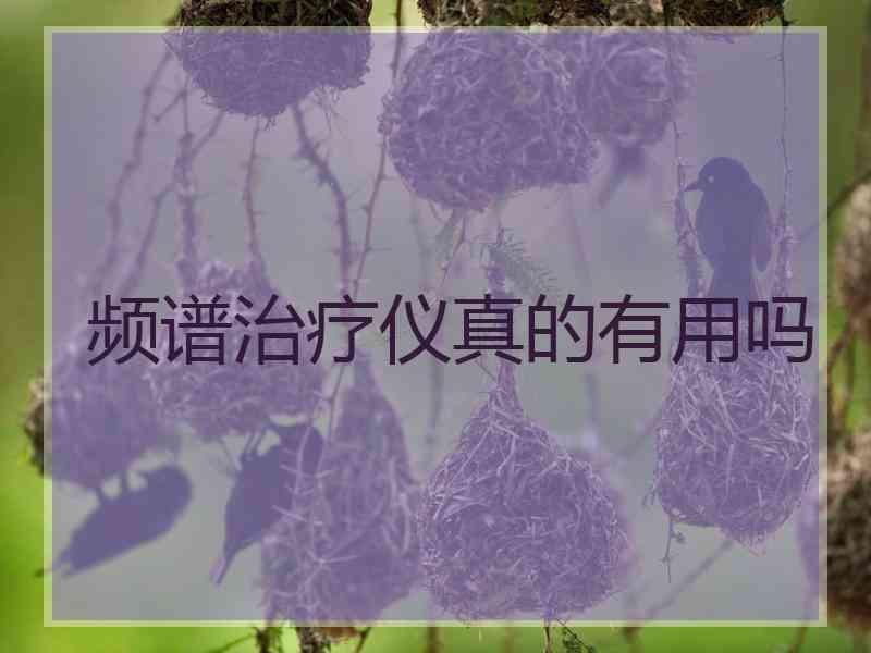 频谱治疗仪真的有用吗