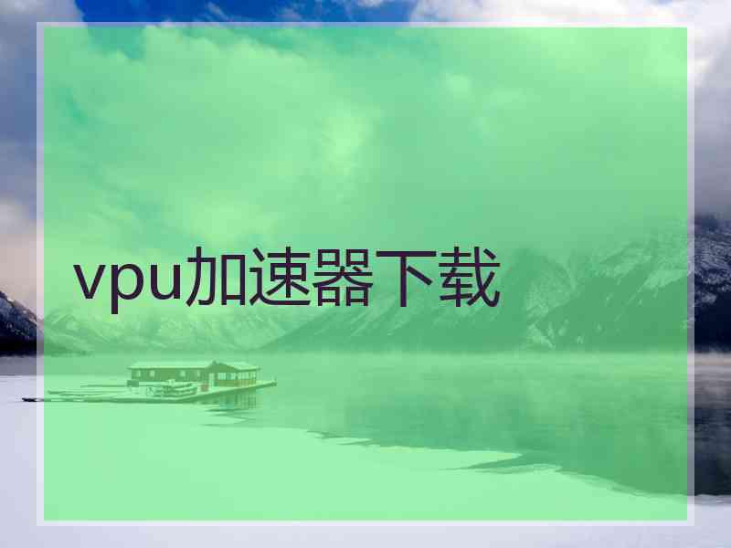 vpu加速器下载