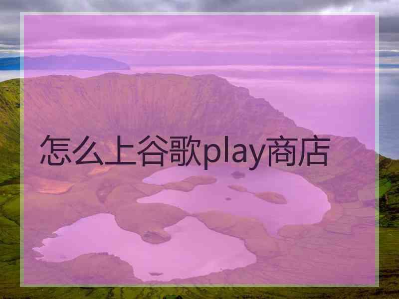 怎么上谷歌play商店