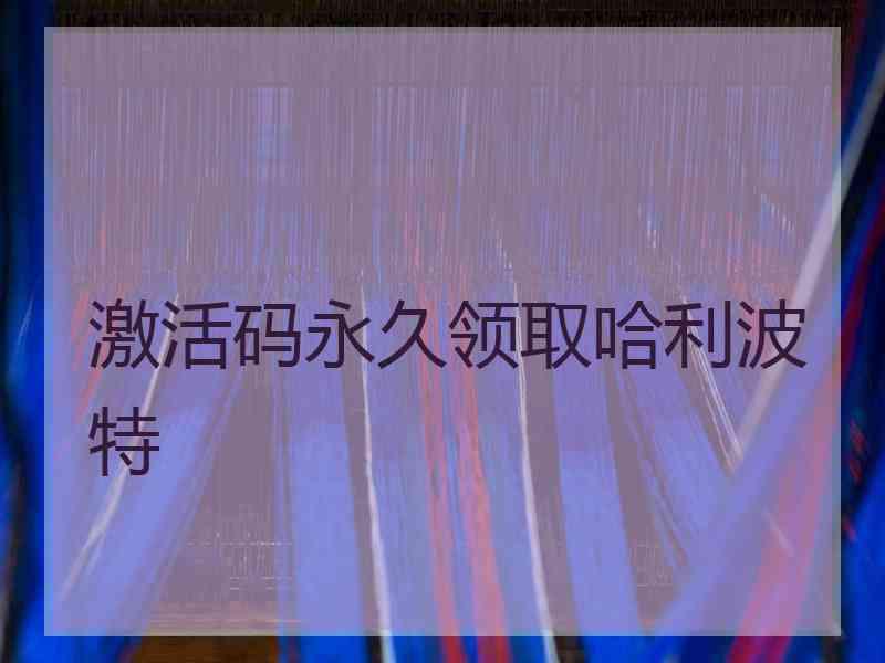 激活码永久领取哈利波特