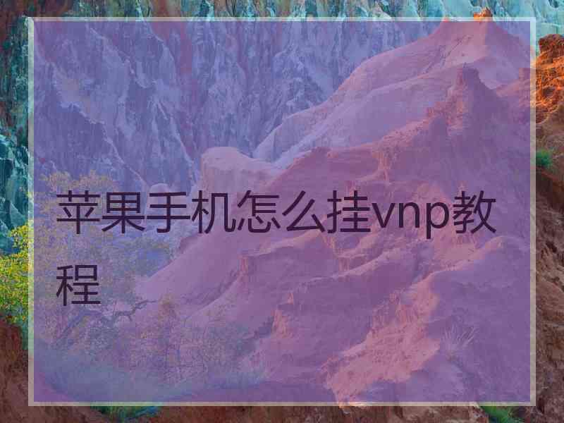 苹果手机怎么挂vnp教程