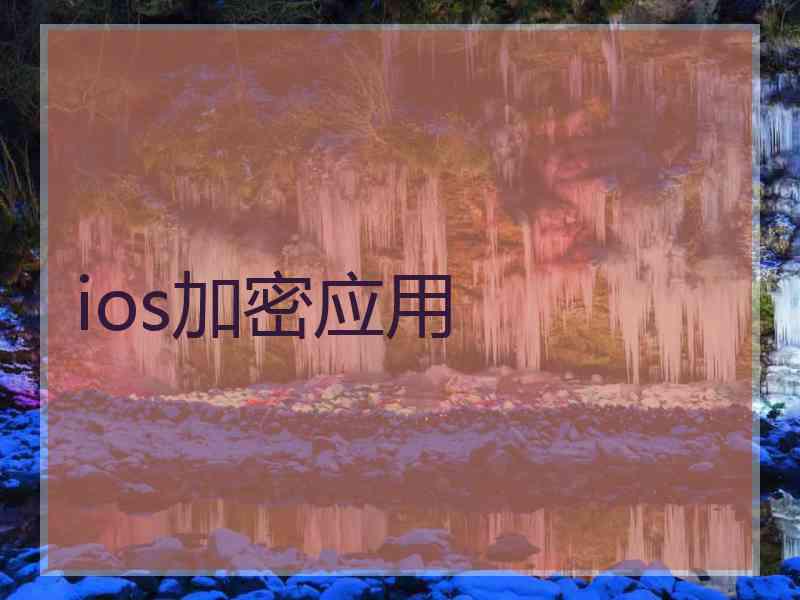 ios加密应用