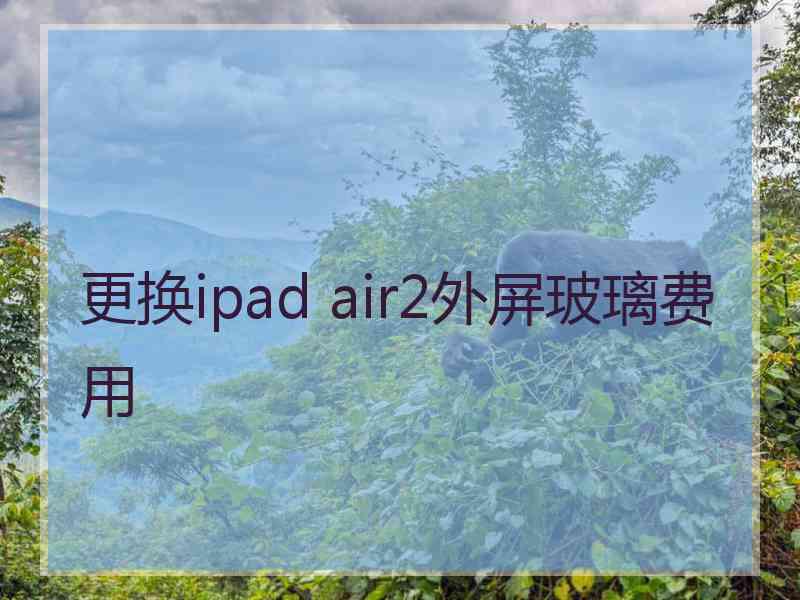 更换ipad air2外屏玻璃费用