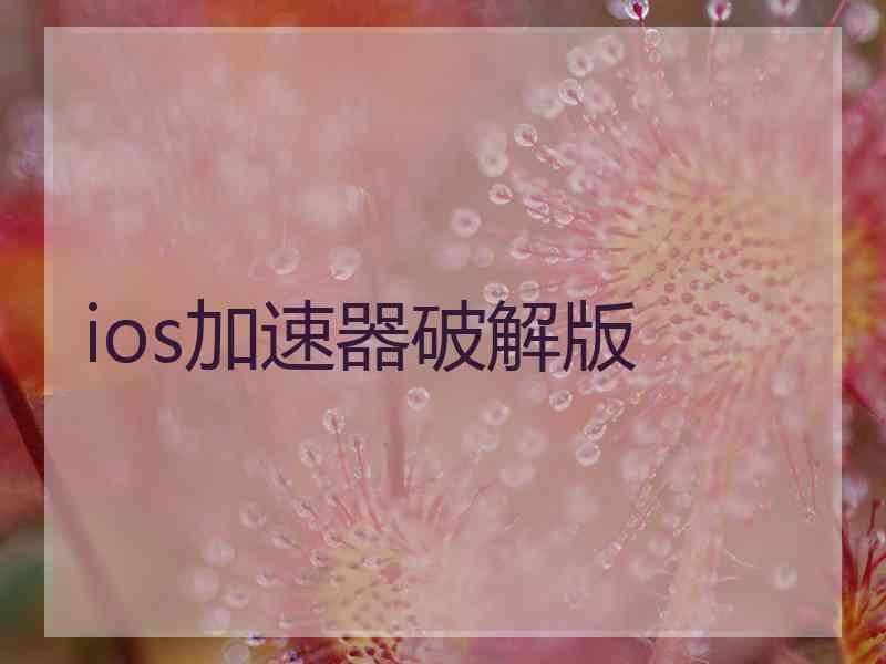 ios加速器破解版