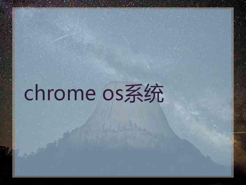 chrome os系统