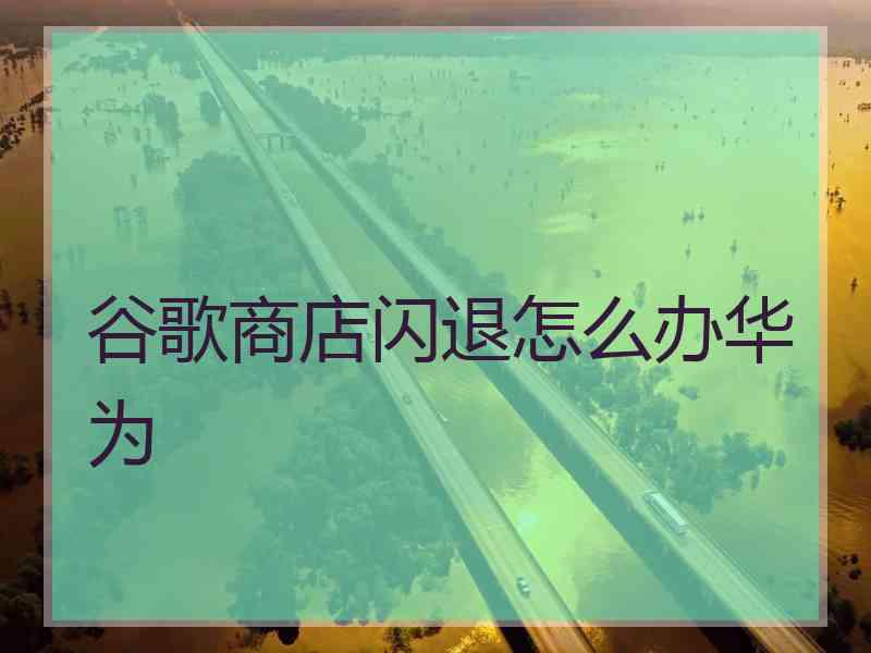 谷歌商店闪退怎么办华为