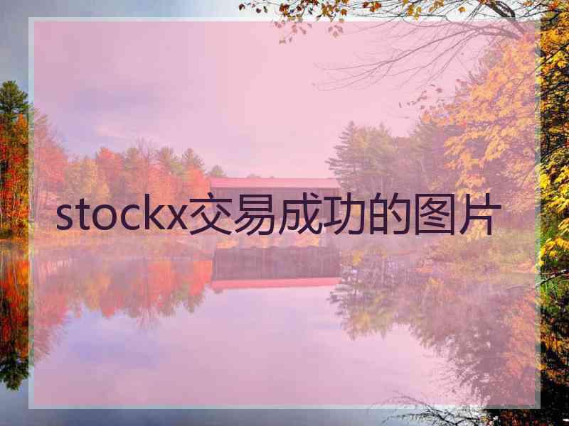 stockx交易成功的图片