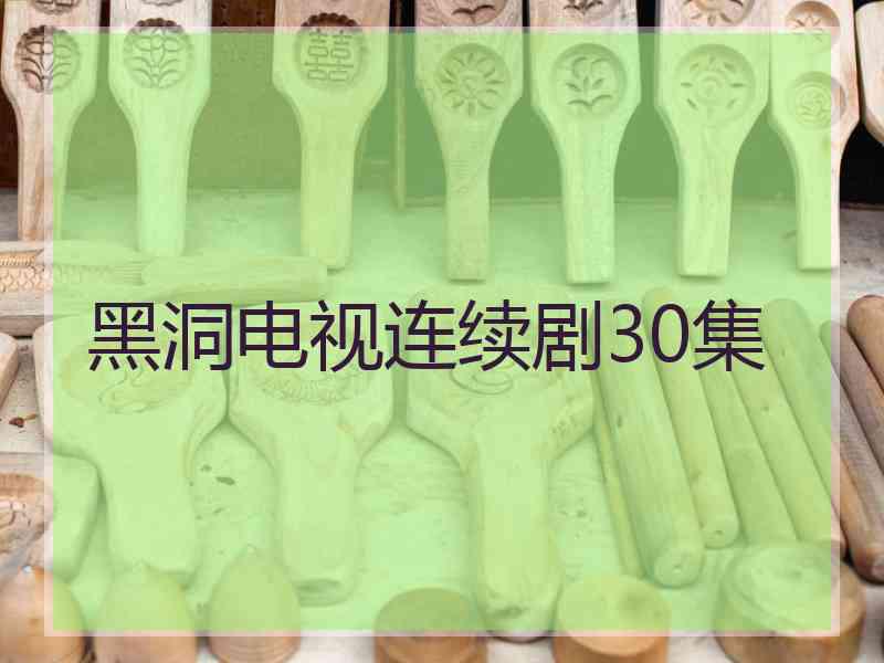 黑洞电视连续剧30集