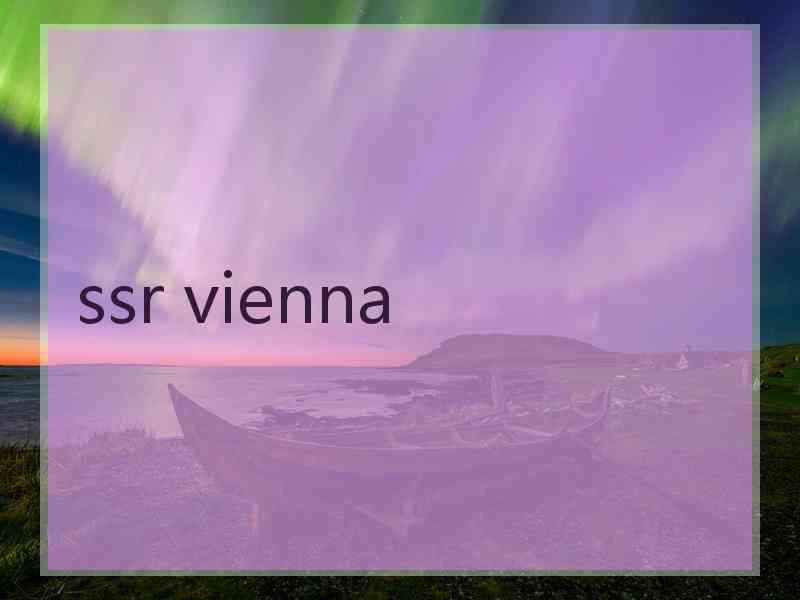 ssr vienna