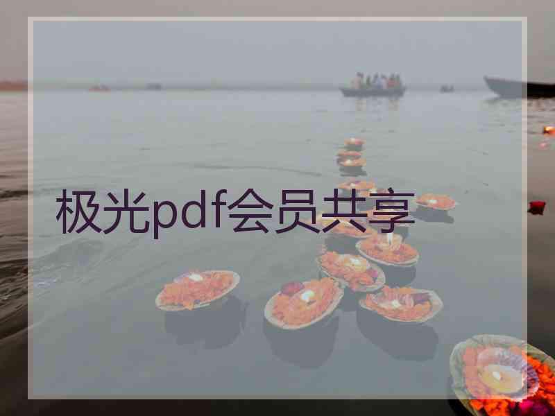 极光pdf会员共享