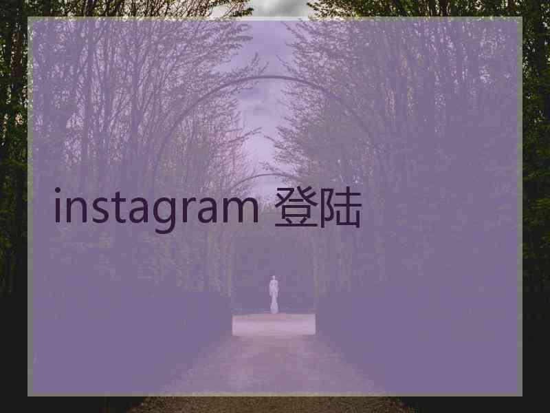 instagram 登陆