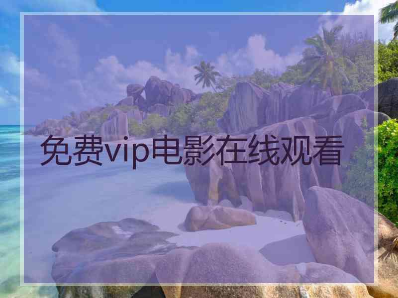 免费vip电影在线观看