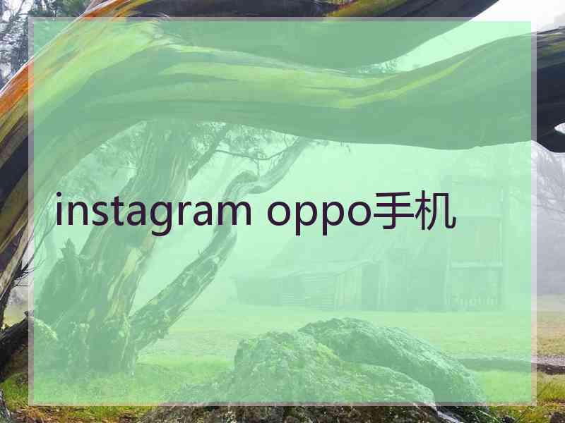 instagram oppo手机