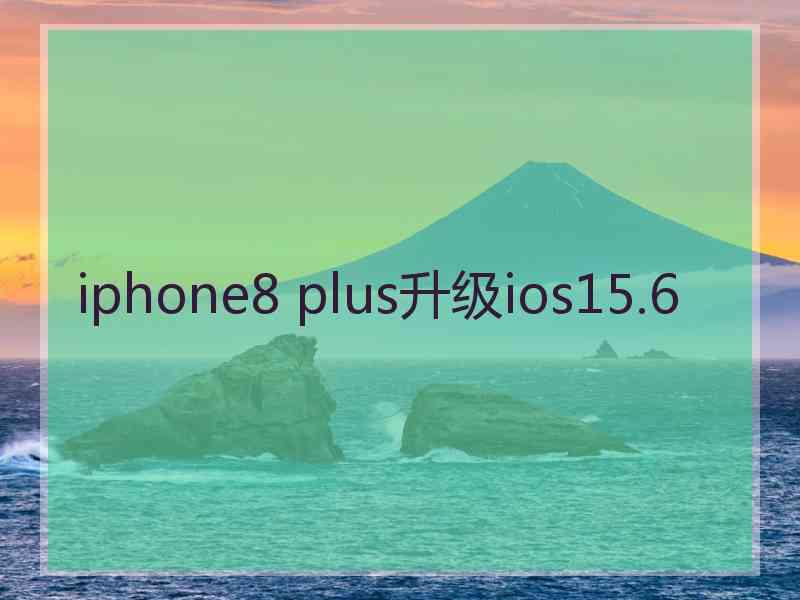 iphone8 plus升级ios15.6