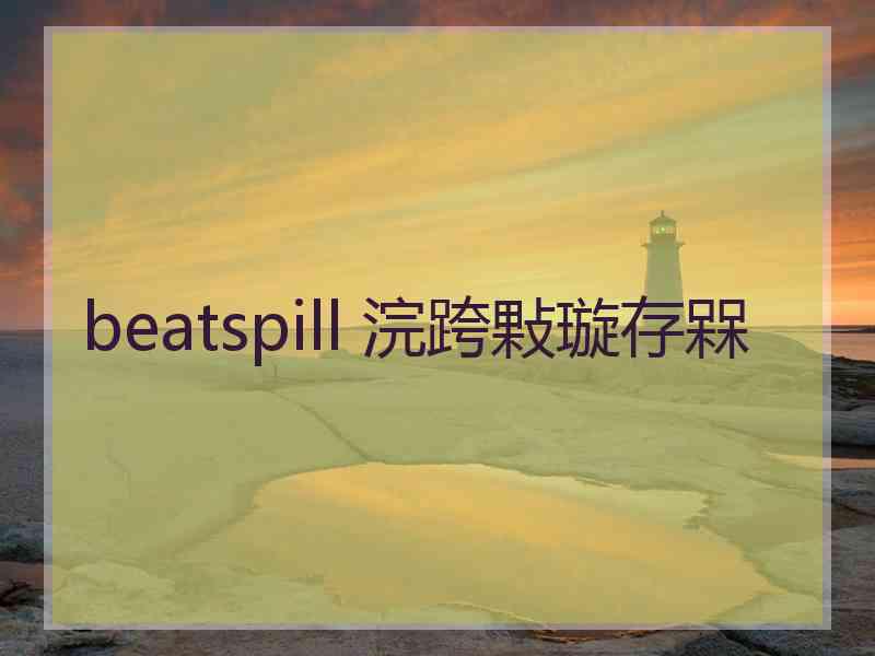 beatspill 浣跨敤璇存槑