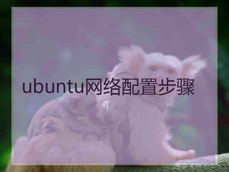 ubuntu网络配置步骤